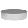 Imperial 8 in. D Galvanized Steel Crimped Pipe End Cap