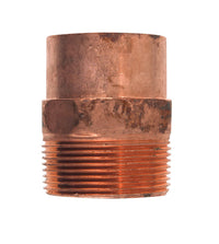 Mueller Streamline 1-1/2 In. Copper  X 1-1/2 In. Dia. Mip Copper Pipe Adapter