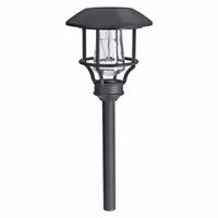 LED Solar Path Lights, Black Metal, 2-Pk.