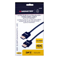 Monster Just Hook It Up 3 ft. L High Speed Cable with Ethernet HDMI