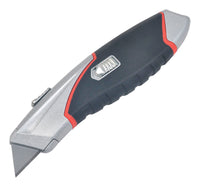 Steel Grip 6-1/2 in. Retractable Quick Open Utility Knife Silver 1 pk