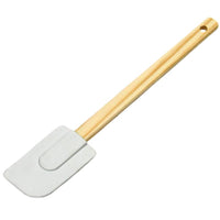 Chef Craft 2-1/2 in. W X 14 in. L White and Brown Silicone/Wood Spatula (Pack of 12).