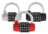 Wordlock 2.62 in. H X 2.5 in. W X 2-1/2 in. L Steel 5-Dial Combination Padlock