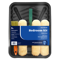 RollerLite Bedroom Kit Polyester 9 in. W X 1/2 in. Jumbo Mini Paint Roller Kit 6 pk