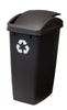 Rubbermaid 12.5 gal. Black Recycler Wastebasket (Pack of 6)