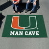 University of Miami Man Cave Rug - 5ft. x 8 ft.