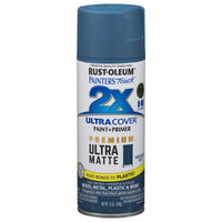 Rust-Oleum Painter's Touch 2X Ultra Cover Ultra Matte Nantucket Blue Spray Paint 12 oz. (Pack of 6)