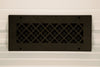 Steelcrest Designer 12 X 4 Wall /Ceiling Oil-Rubbed Bronze Supply Vent Cover With Air-Volume Damper & Face Mounting Screw Holes