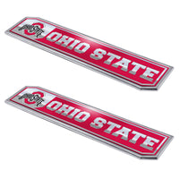 Ohio State University 2 Piece Heavy Duty Alumnium Truck Emblem Set