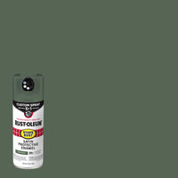 Rust-Oleum Stops Rust Satin Earthy Green Protective Enamel Spray Paint 12 oz (Pack of 6)