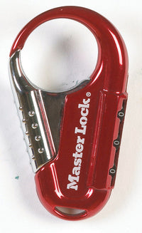 Master Lock Rugged Metal Assorted Color 3-Dial Combination Luggage Lock 1-3/16 H x 1/4 W in.