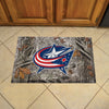 NHL - Columbus Blue Jackets Camo Rubber Scraper Door Mat