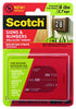 3M Scotch-Mount Double Sided 1 in. W X 3 in. L Mounting Strips Black