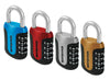 Wordlock 0.8 in. H x 1.8 in. W x 3-1/2 in. L Steel 4-Dial Combination Padlock 1 pk (Pack of 6)