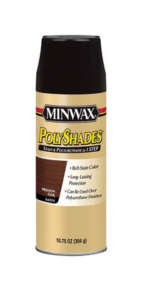 Minwax Polyshades Satin Mission Oak Fast Drying Polyurethane Spray 10.75 Oz. (Pack Of 6)