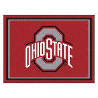 Ohio State University 8ft. x 10 ft. Plush Area Rug