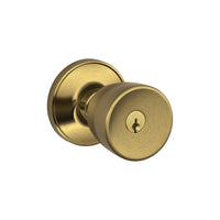 Schlage Byron Antique Brass Entry Knob 1-3/4 in.