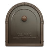 Architectural Mailboxes Rubbed Bronze Bellevue Modern Galvanized Steel Post Mount Mailbox