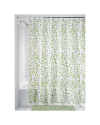 InterDesign 72 in. H x 72 in. W Green Vines Shower Curtain PEVA (Pack of 2)