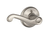 Schlage Flair Satin Nickel Dummy Lever Left Handed