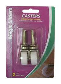 Magic Sliders 1-1/4 in. D Plastic Caster 40 lb (Pack of 4)