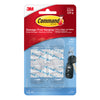 3M Command Clear Damage Free Hanging Mini Hook 0.5 lbs. Capacity, 11/8 L in. (Pack of 6)