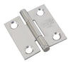 National Hardware 1.5 in. L Stainless Steel Stainless Steel Door Hinge 2 pk