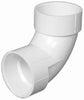 Charlotte Pipe 1-1/4 in. Hub X 1-1/4 in. D Hub PVC Elbow 1 pk