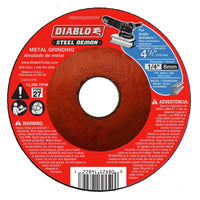 Diablo Steel Demon 4-1/2 in. D X 7/8 in. S Steel Metal Grinding Disc 1 pc (Pack of 10)