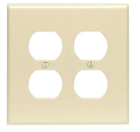 Leviton Ivory 2 gang Thermoset Plastic Duplex Wall Plate 1 pk