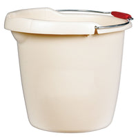 Rubbermaid Roughneck Plastic Bisque Round Bucket 15 qt. Capacity (Pack of 6)