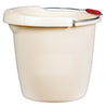 Rubbermaid Roughneck Plastic Bisque Round Bucket 15 qt. Capacity (Pack of 6)