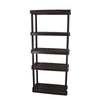 Maxit Resin Black Adjustable Shelving Unit 750 lbs. Capacity 72 H x 14 D x 32 W in.