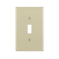 Leviton Ivory 1 gang Thermoplastic Nylon Toggle Wall Plate 10 pk