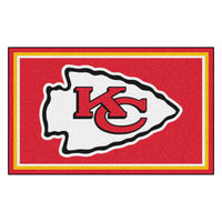 NFL - Kansas City Chiefs 4ft. x 6ft. Plush Area Rug