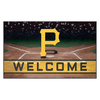 MLB - Pittsburgh Pirates Rubber Door Mat - 18in. x 30in.