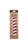 TWINE Rustic Elegance Striped Straws Paper 20 pk