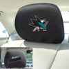 NHL - San Jose Sharks Embroidered Head Rest Cover Set - 2 Pieces