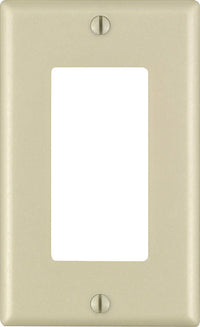 Leviton Decora Ivory 1 gang Plastic GFCI/Rocker Wall Plate 1 pk (Pack of 20)