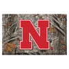 University of Nebraska Camo Rubber Scraper Door Mat