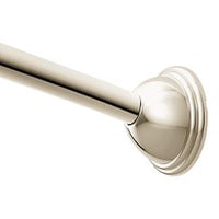 POLISHED NICKEL ADJUSTABLE CURVED SHOWER ROD