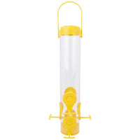 Perky-Pet Finch 1.5 lb. Glass/Metal Tube Bird Feeder 6 ports