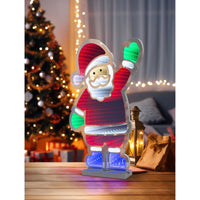 Celebrations LED Multi Santa Animated Decor 22.05 in. (Pack of 4)