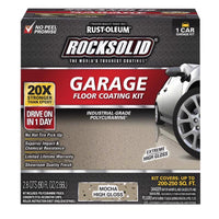 Rust-Oleum RockSolid Mocha Epoxy Garage Floor Coating Kit 76 oz