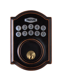 Faultless Aged Bronze Metal Electronic Deadbolt