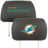 NFL - Miami Dolphins  Embroidered Head Rest Cover Set - 2 Pieces