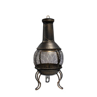 Deckmate Corona 16 in. W Steel Chimenea Wood Fire Pit