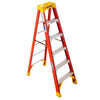 Werner 6 ft. H Fiberglass Step Ladder Type IA 300 lb. capacity