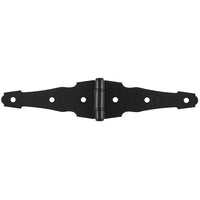 National Hardware 4 in. L Black Steel Ornamental Strap Hinge 1 pk