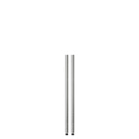 Honey Can Do 36 in. H x 1 in. W x 1 in. D Steel Shelf Pole with Leg Levelers Silver